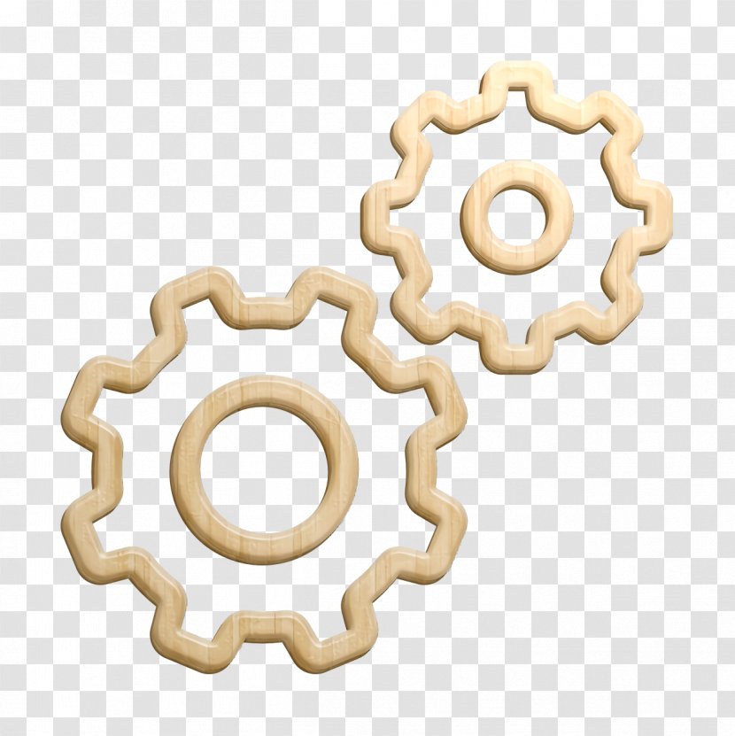Settings Icon Gear Miscellaneous Elements - Brass - Metal Transparent PNG