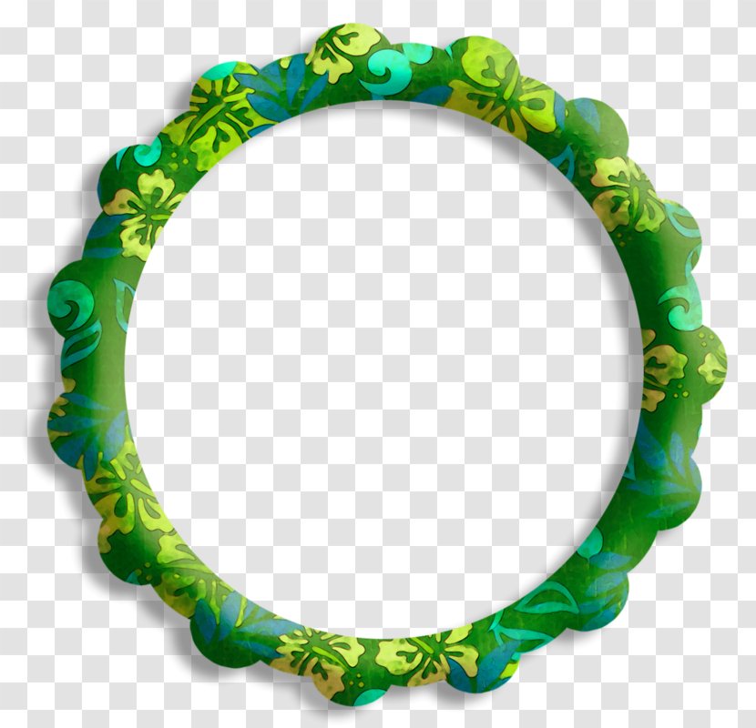Oval M Image Jewellery Bracelet - Motif - Green Circle Frame Transparent PNG