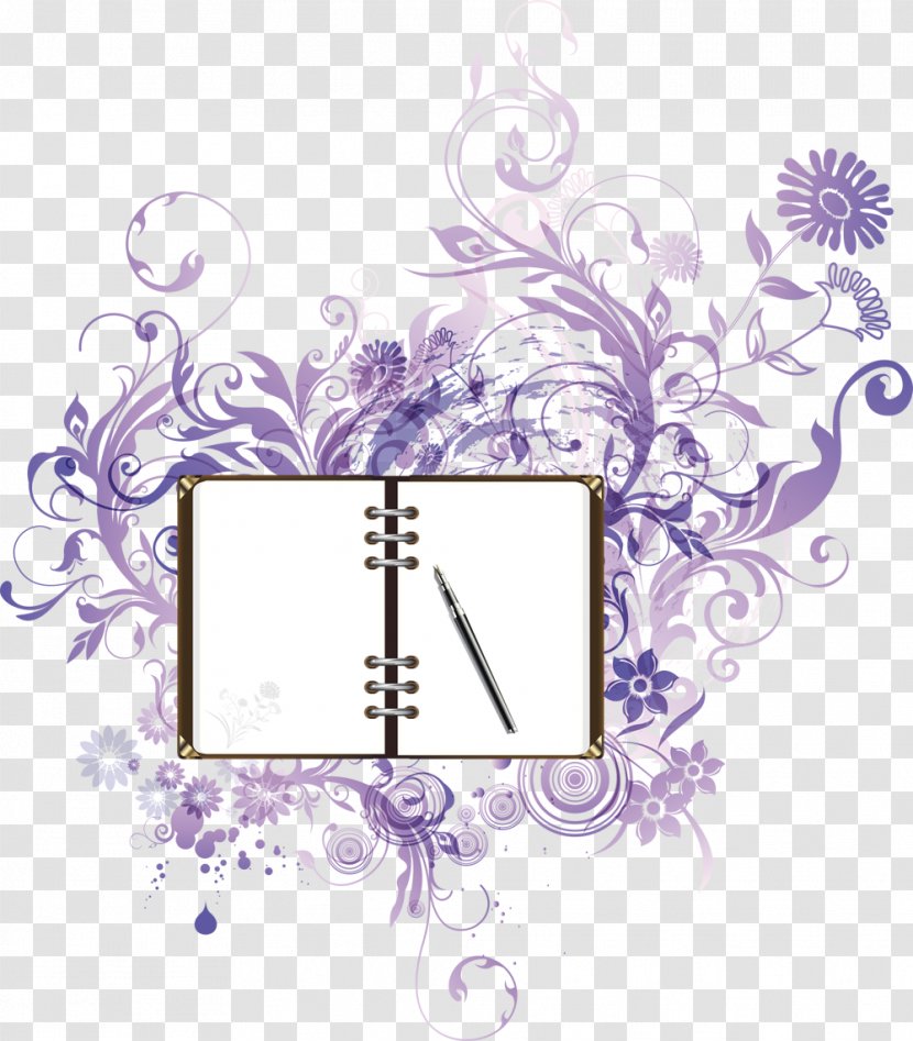 Scissors - Flower - Violet Transparent PNG