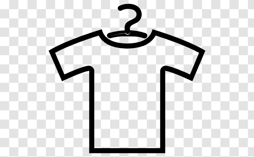 T-shirt Clothes Hanger Clothing Dress Shirt - Line Art Transparent PNG