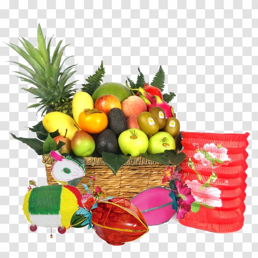 Hamper Fruit Food Gift Baskets - Midautumn Festival - Hand Painted Transparent PNG
