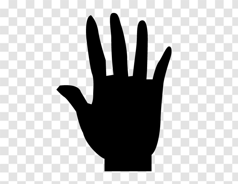 Finger Hand Glove Personal Protective Equipment Gesture - Logo Blackandwhite Transparent PNG
