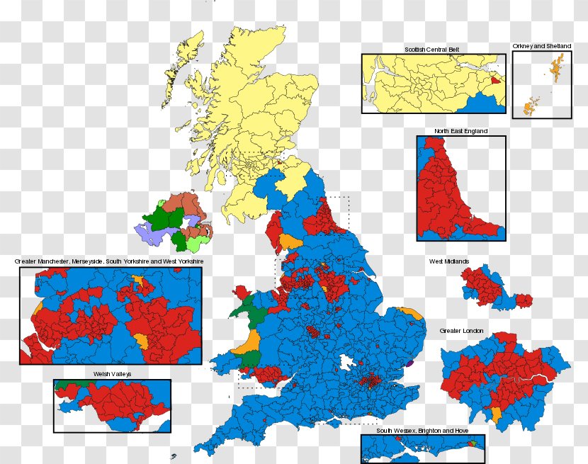 United Kingdom General Election, 2017 2015 Map - Election Transparent PNG