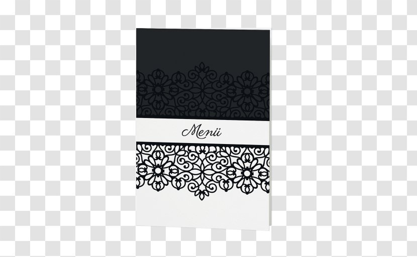 Menu Wedding In Memoriam Card Black Convite - Marriage Transparent PNG