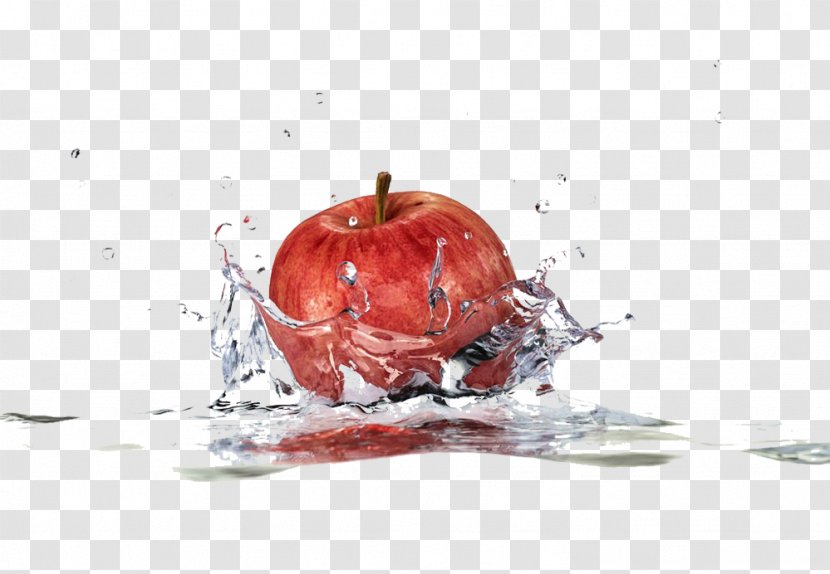 Apple Splashing Water Picture Material - Produce - Granny Smith Transparent PNG