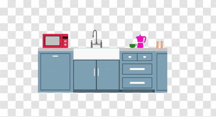 Kitchen Cabinetry Icon - Furniture - Vector Gray Kitchenware Closet Transparent PNG