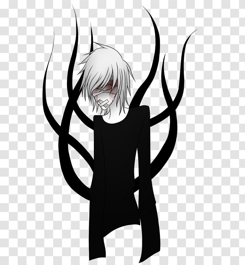 Creepypasta Drawing Black And White Clip Art - Tree - Tentacles Transparent PNG