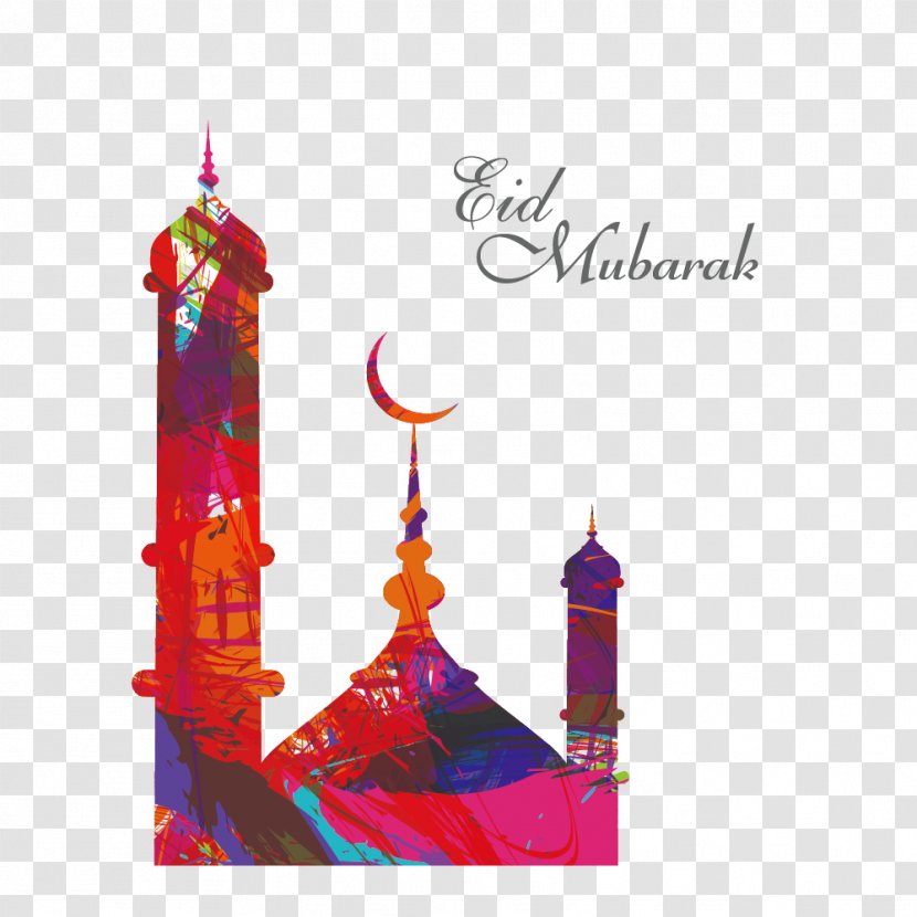 Eid Mubarak Al-Fitr Al-Adha Ramadan Mosque - Religious Decoration Of Islam Transparent PNG