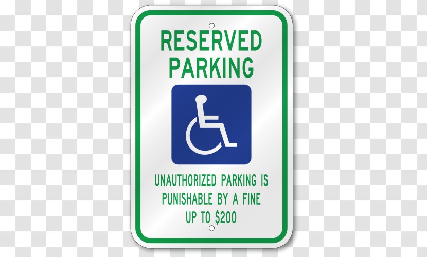 Green Brand Traffic Sign Logo - Disabled Parking Transparent PNG