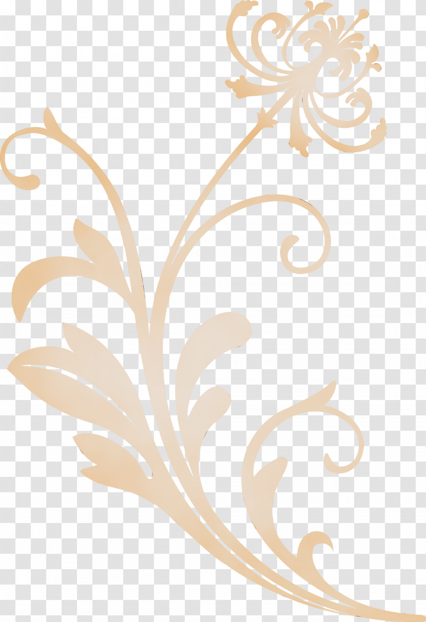 Ornament Pattern Plant Beige Interior Design Transparent PNG