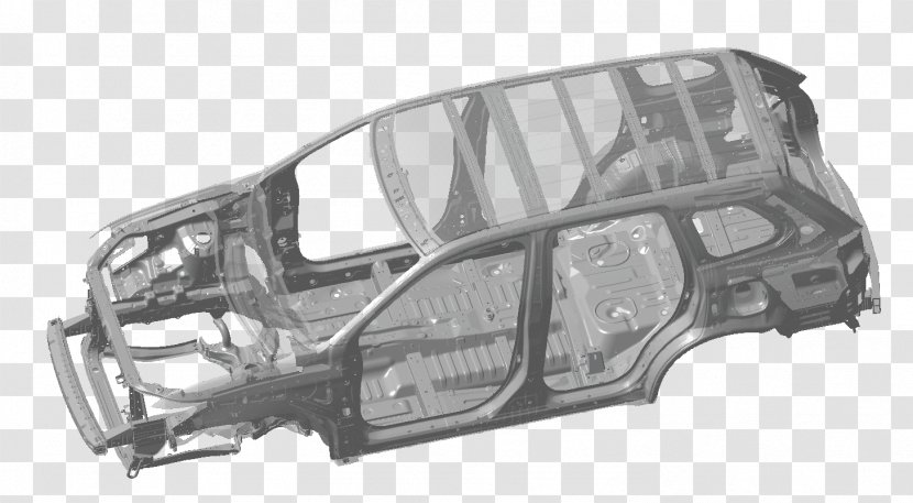 Mitsubishi Motors Car 2016 Outlander - Hybrid Vehicle - Body Structure Transparent PNG