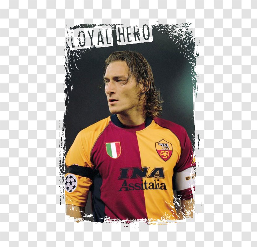 Francesco Totti A.S. Roma UEFA Champions League Football 2012–13 Serie A - Jersey - Kid Station Transparent PNG