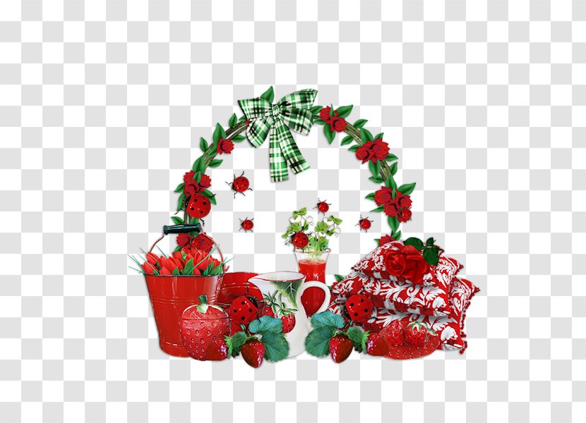 Strawberry Christmas Ornament Transparent PNG