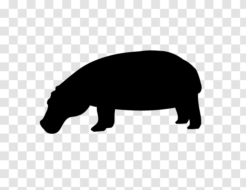 Hippopotamus Canidae Silhouette Bear Clip Art Transparent PNG