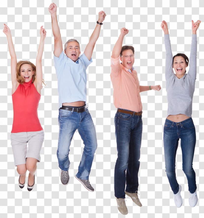 Stock Photography Royalty-free - Cartoon - Jumping Up People Transparent PNG