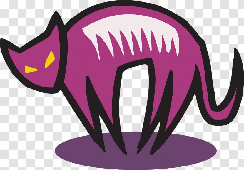Cat T-shirt Clip Art - Logo - Purple Transparent PNG
