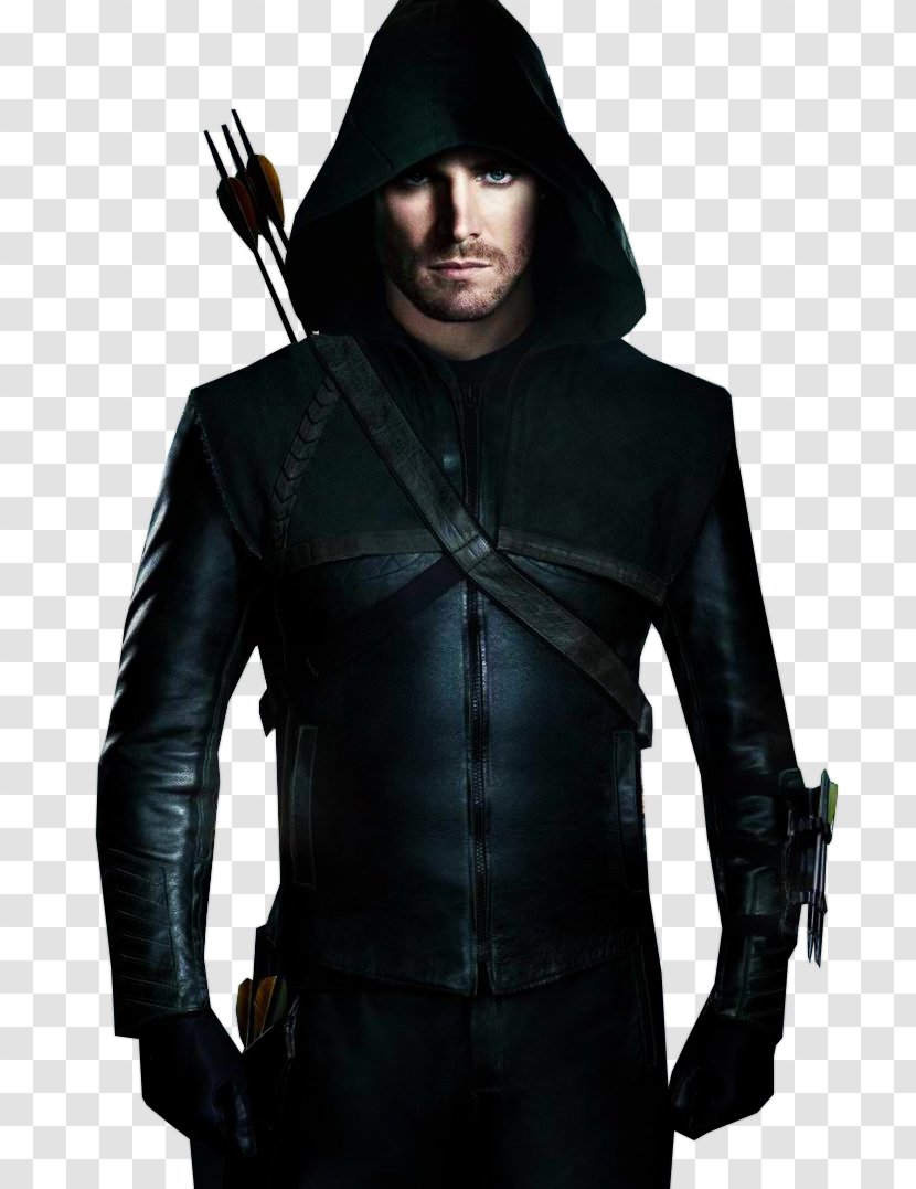 Green Arrow Oliver Queen Stephen Amell Television Show - Leather Jacket Transparent PNG