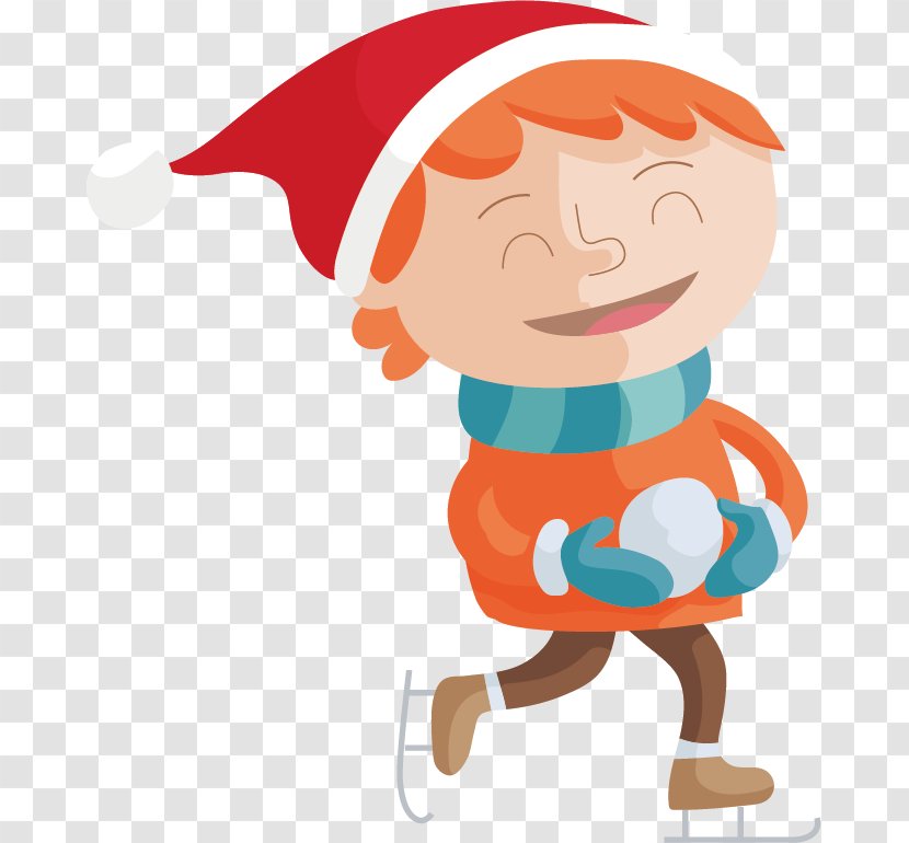 Santa Claus Puzzles Are New Years Christmas Child - Art - Vector Rub Snowball Boy Transparent PNG