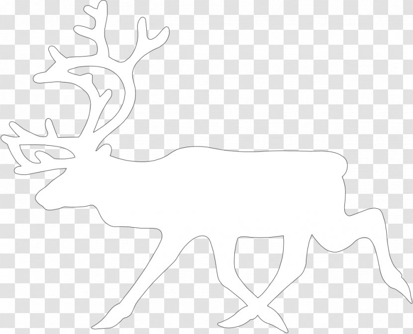 Reindeer Antler White Clip Art - Monochrome Photography Transparent PNG