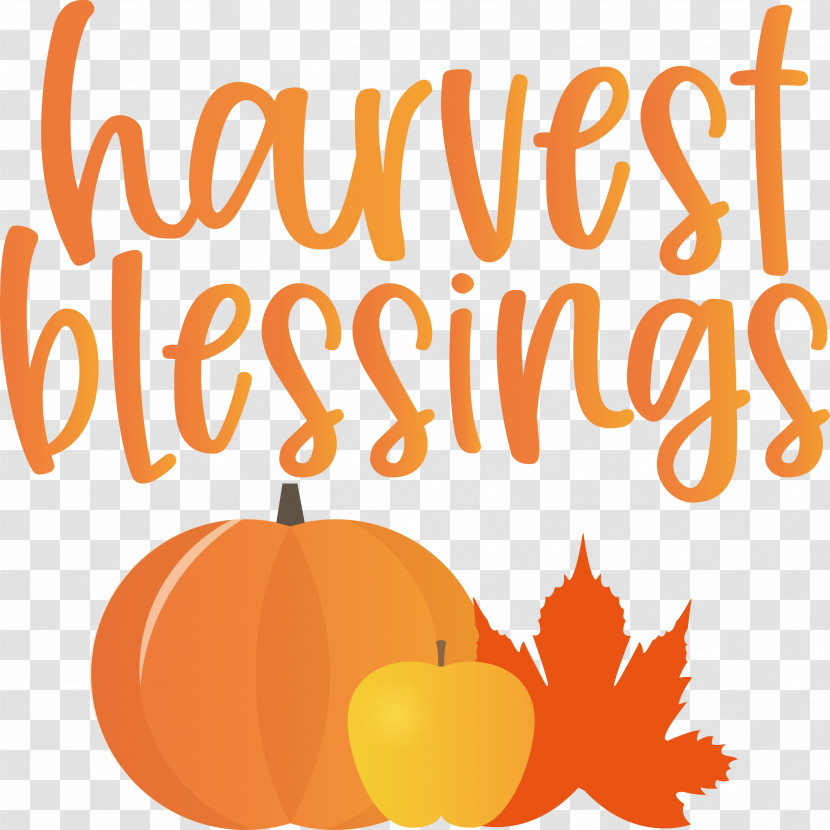 HARVEST BLESSINGS Harvest Thanksgiving Transparent PNG