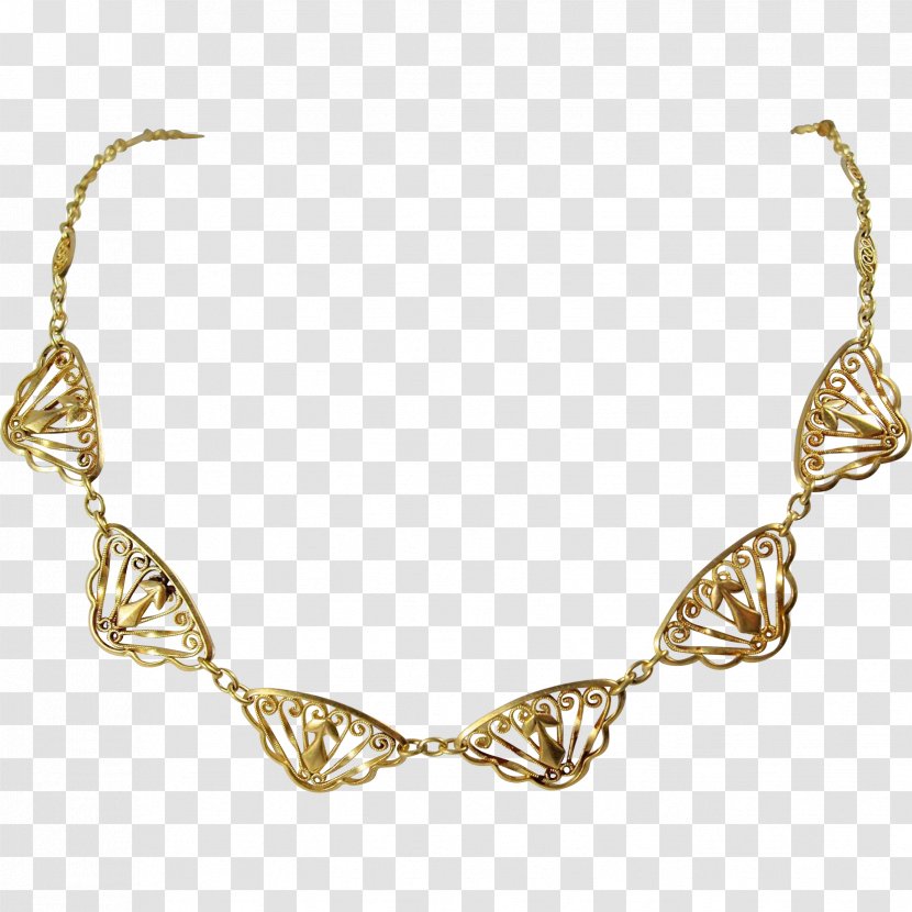 Necklace Jewellery Chain Earring Bracelet - Gold Transparent PNG