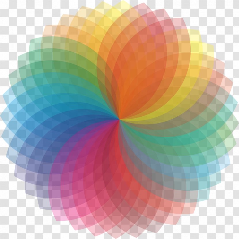 Spirograph Color Spiral Electromagnetic Spectrum Geometry - Colours Transparent PNG