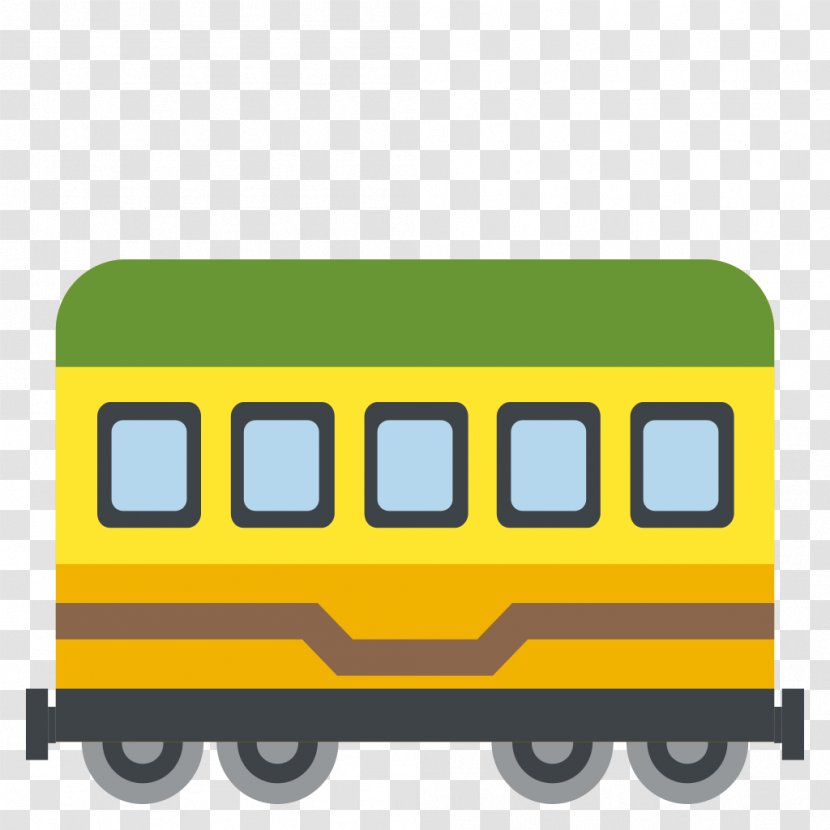 Tram Train Emoji Rail Transport Railroad Car Transparent PNG