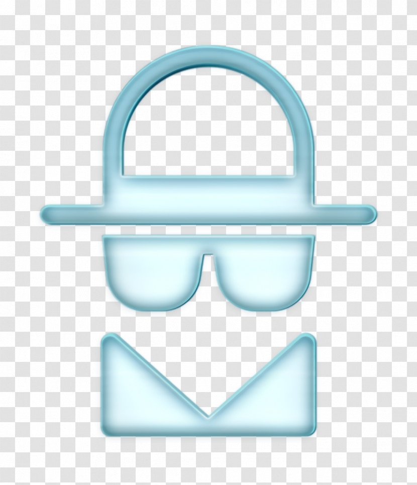 Incognito Icon Web Security Line Icon Spy Icon Transparent PNG