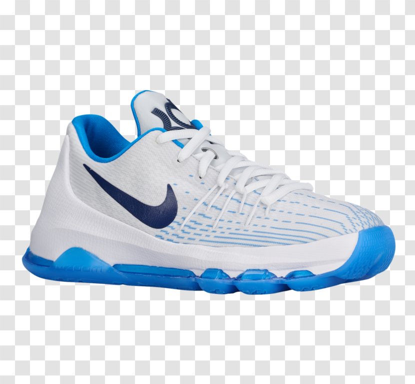 Nike Sports Shoes KD 8 Photo Blue Basketball Shoe - Aqua - New Boys Transparent PNG