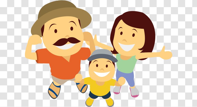 Kids Playing Cartoon - Human - Pleased Family Pictures Transparent PNG