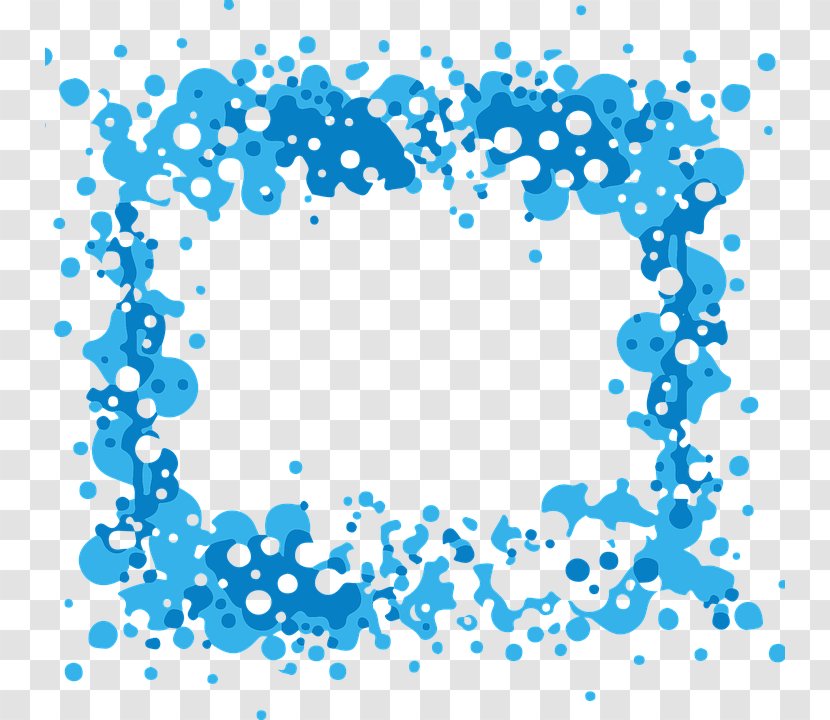 Bubble Clip Art - Symmetry - Aqua Border Frame Transparent Transparent PNG