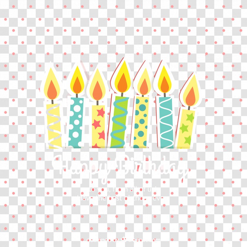 Birthday Cake Candle - Material - Cartoon Happy Candles Background Transparent PNG