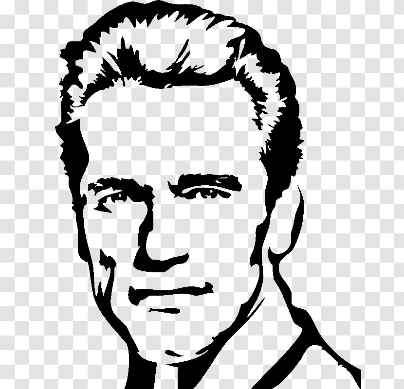 Arnold Schwarzenegger The Terminator Wall Decal Sticker - Silhouette Transparent PNG