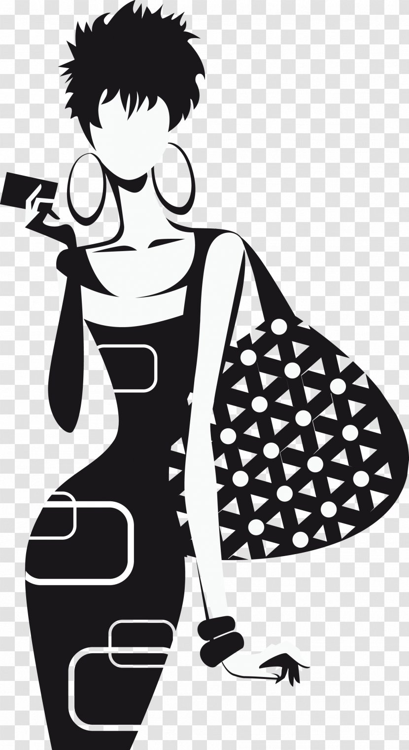 Fashion Silhouette Female - Women Bag Transparent PNG