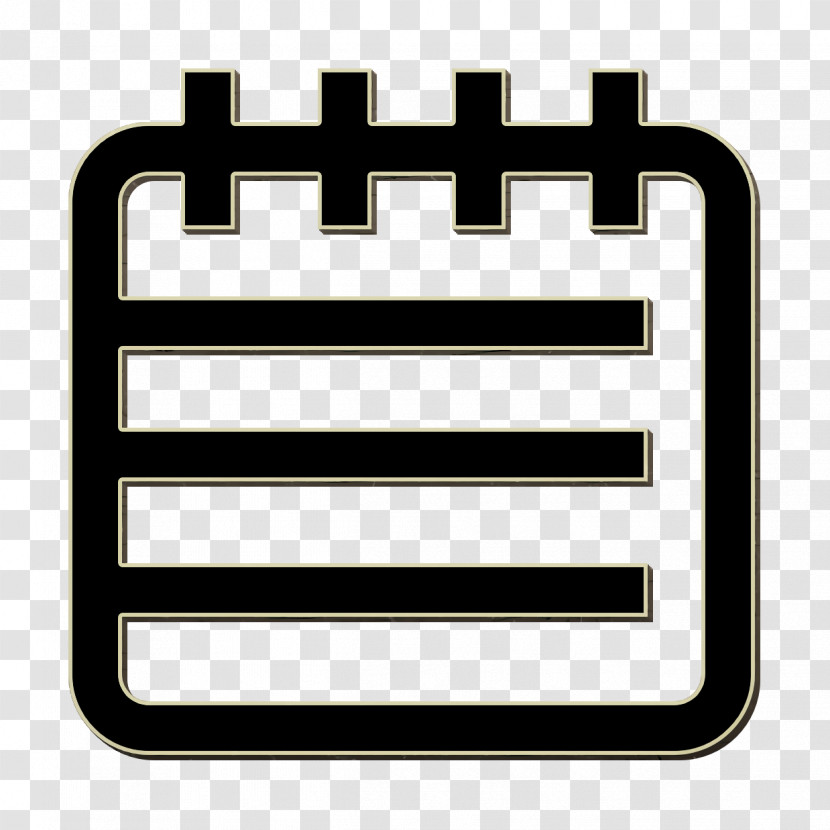 UI-UX Interface Icon Notepad Icon Transparent PNG