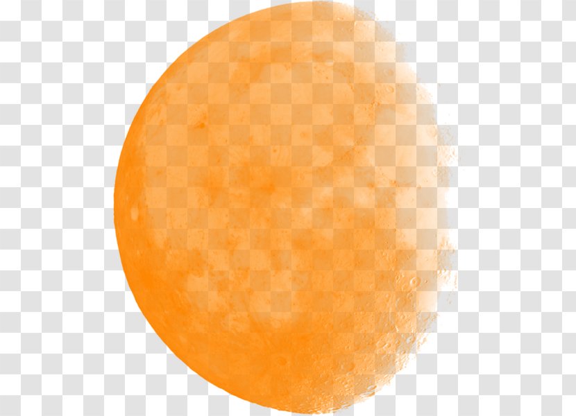 Full Moon Mid-Autumn Festival Orange - Halloween Transparent PNG