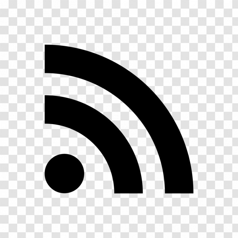 RSS Web Feed - Black - Symbol Transparent PNG