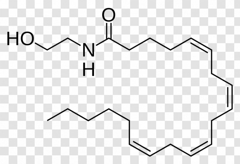Anandamide Tetrahydrocannabinol Endocannabinoid System Cannabinoid Receptor - Molecular Binding - Cannabis Transparent PNG