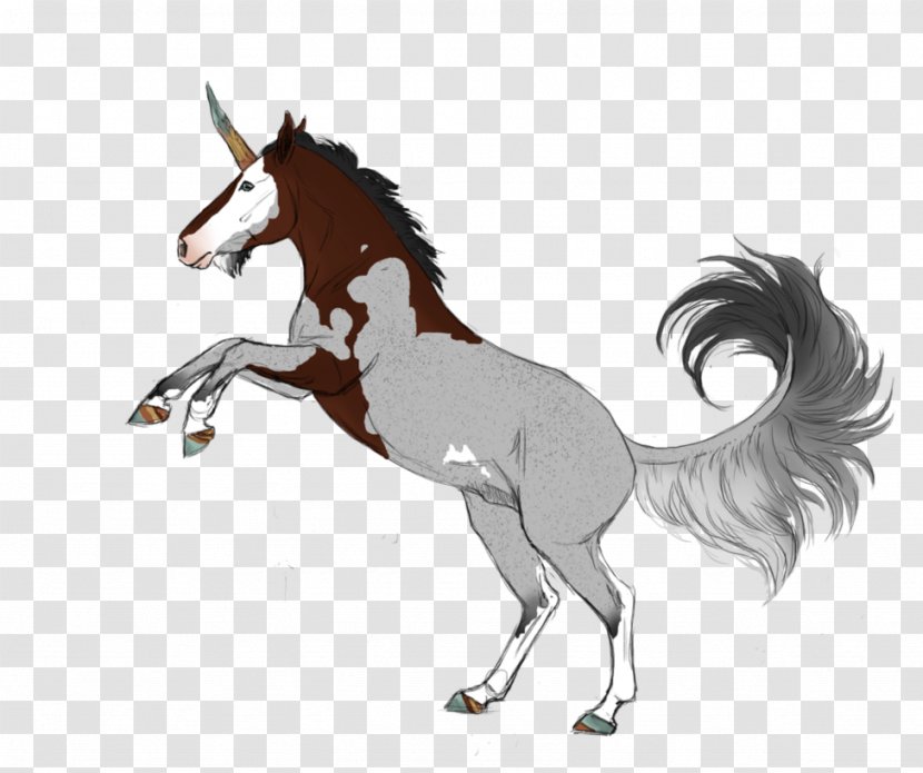 Mustang Stallion Unicorn Halter - Horse Transparent PNG
