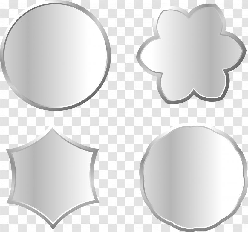 Metal Silver Download - Rectangle - Different Shape Signs Transparent PNG