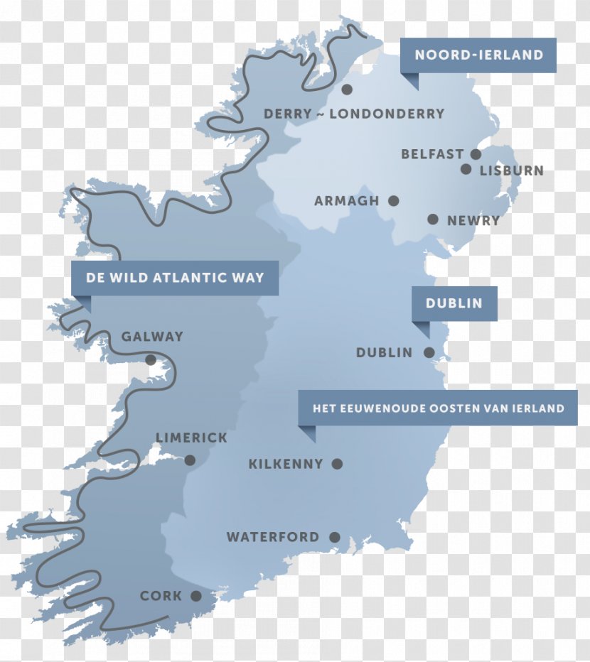 Republic Of Ireland Northern Clip Art Royalty-free Silhouette - Map - Sightseeing Transparent PNG