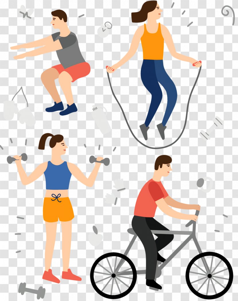 Bicycle Cartoon - Sports Equipment - Balance Unicycle Transparent PNG