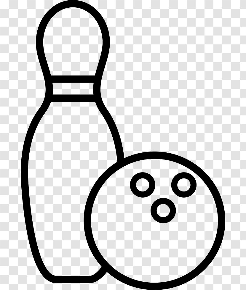 Bowling Pins Balls Sports - Black And White Transparent PNG