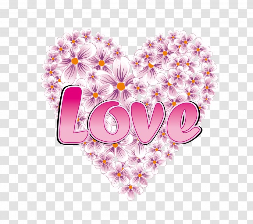 Love Heart Valentine's Day Clip Art - Lilac - I You Transparent PNG