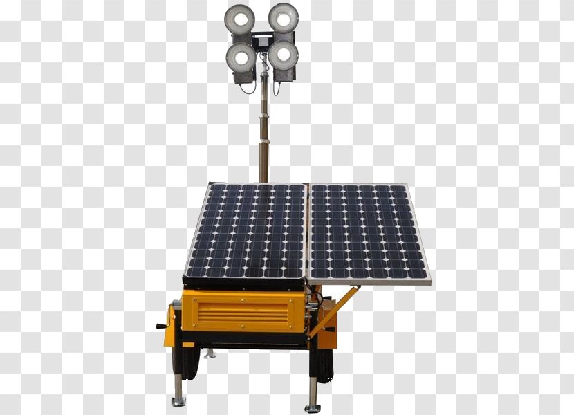 Solar Power Tower Light Lamp Mobile Phones - Floodlight Transparent PNG