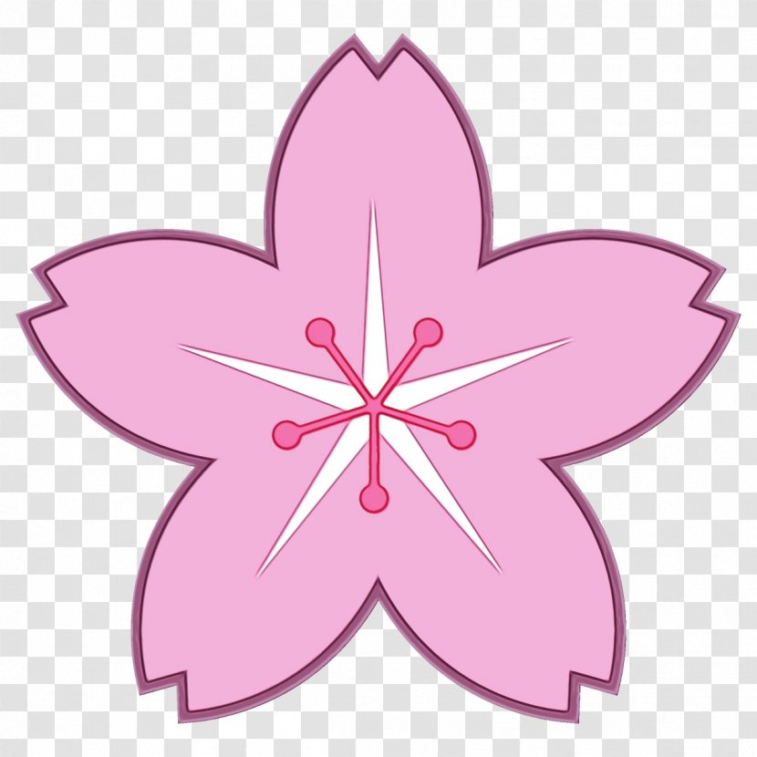 Pink Petal Clip Art Leaf Plant - Symbol Flower Transparent PNG