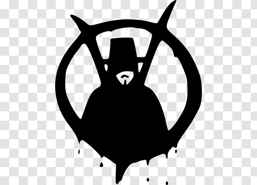 V For Vendetta Guy Fawkes Mask - Silhouette Transparent PNG