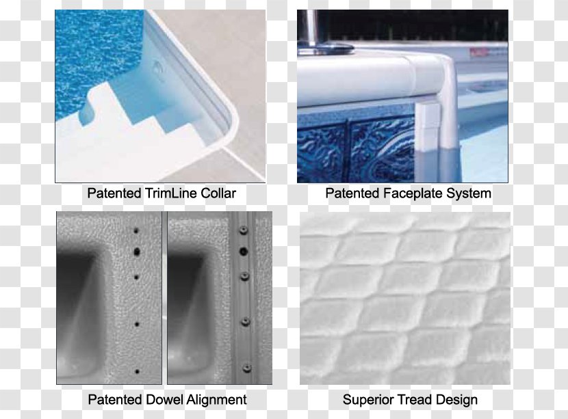 Swimming Pool Plastic Stairs Fiberglass - Material Transparent PNG