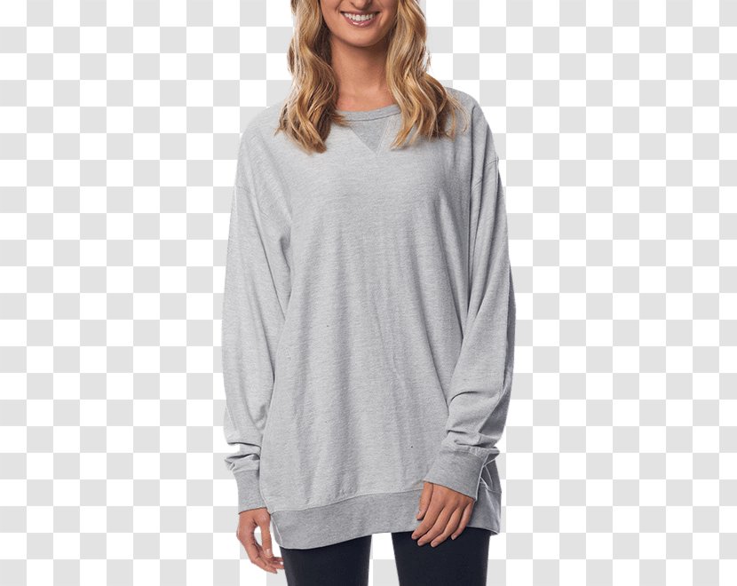 Long-sleeved T-shirt Hoodie Sweater - Neck Transparent PNG
