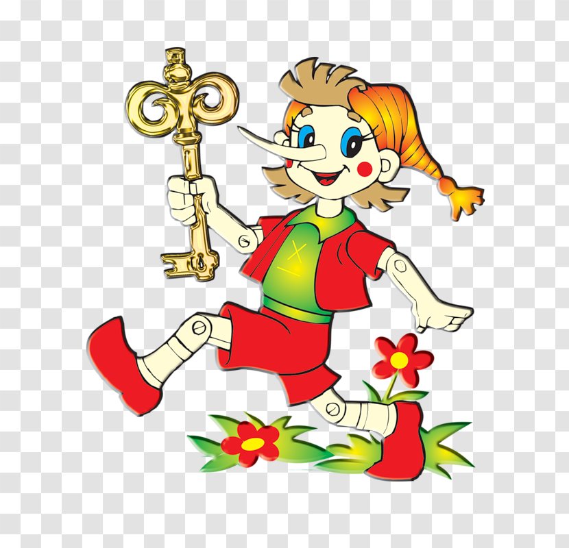 The Golden Key, Or Adventures Of Buratino Malvina Pierrot Drawing - Key Transparent PNG